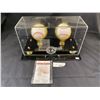 Pair Of Autographed Baseballs In Acrylic Display Case, Tim Raines And Andre Dawson, Authenticated
