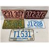 Image 1 : 5 Assorted British Columbia License Plates
