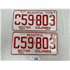 Image 1 : Pair Of 1967 British Columbia License Plates