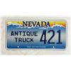 Image 1 : Nevada Antique Truck License Plate