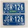 Image 1 : Pair Of British Columbia License Plates