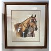 Image 1 : Framed Print Of Horse Signed And Numbered 171/750