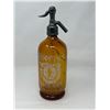 Image 1 : Vintage Amber Glass Thorps Seltzer Bottle Vancouver B.C