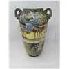 Image 1 : Vintage Nippon Moriage Beaded Two Handled Vase With Bird Motif