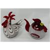 Image 2 : Art Glass Rooster And Hen