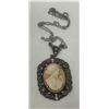 Image 1 : Vintage Sterling Silver Cameo Necklace