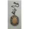 Image 2 : Vintage Sterling Silver Cameo Necklace