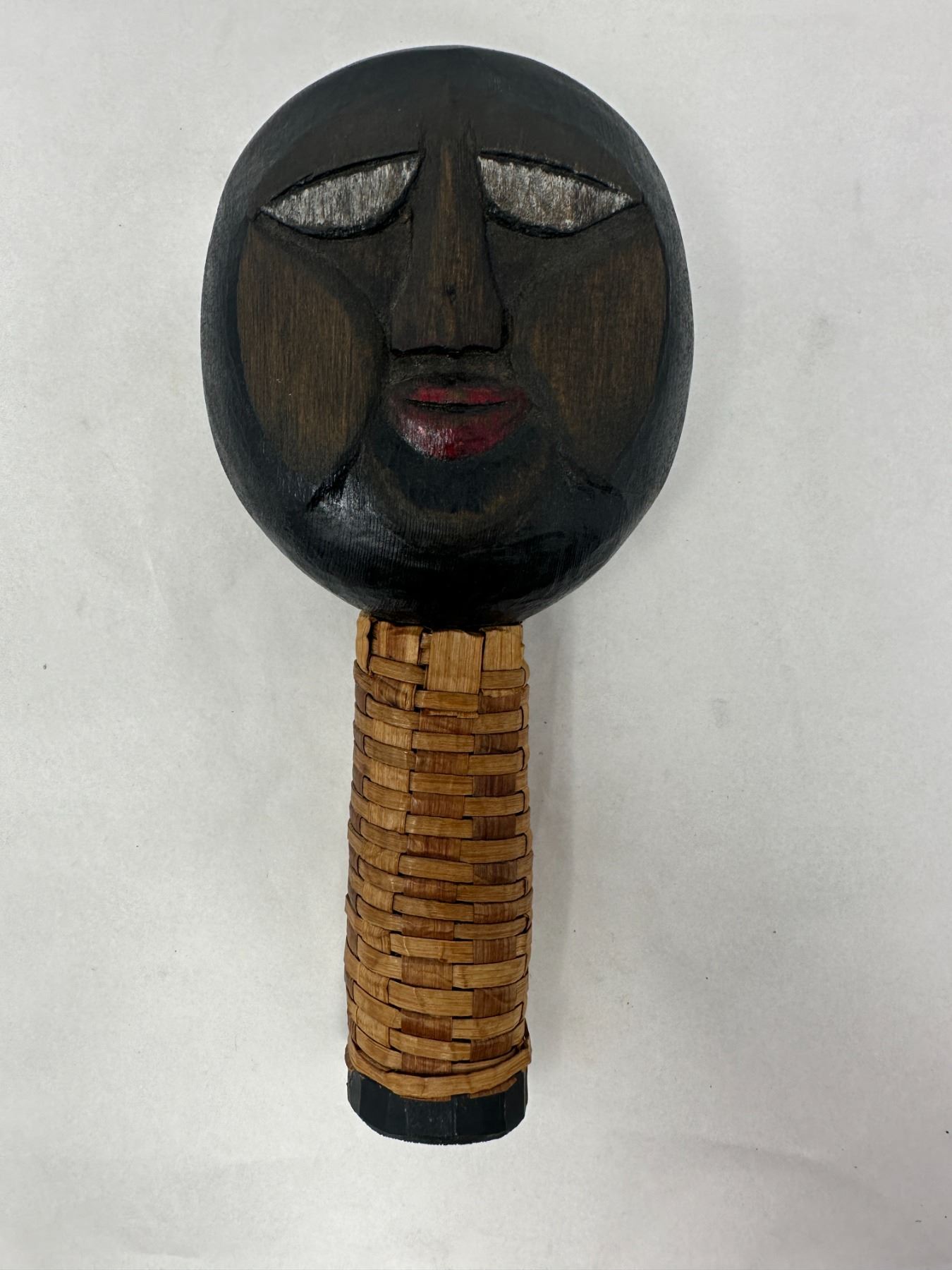 First Nations Rattle Drawing Hand Carved First Nations Rattle With Face