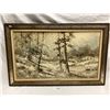 Image 1 : Vintage Oil On Board Snow Country By John Crittenden