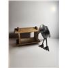 Image 2 : Folk Art Metal Bird With Wooden Base