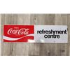 Image 1 : Metal Enjoy Coca Cola Refreshment Center Advertising Sign