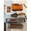 Image 3 : Assorted Collectibles, Harmonicas, Fish Hooks, Spurs, Scale, Etc…