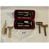 Image 1 : Assorted Shaving Pieces, Straight Razor, Razors, Shaving Kit, Etc..