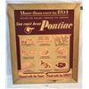 Image 1 : Framed 1954 Pontiac Cardboard Advertisement