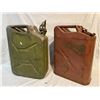Image 2 : Pair Of Vintage Metal Jerry Cans