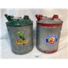 Image 1 : Pair Of Decorative Vintage Gasoline Cans