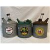 Image 1 : 3 Decorative Vintage Gasoline Cans