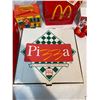 Image 5 : Vintage 1992 McDonalds Pizza Product Kit With 1984 Lego Happy Meal Toy, And Etc...