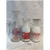 Image 2 : 3 Vintage Milk Bottles, Kelowna Creamery, Crystal, And Milk Universe