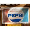 Image 1 : Vintage Self Framed Embossed Pepsi Sign