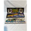 Image 1 : 3 Vintage Arcade Marquees, Double Dragon, Asteroids, Etc..
