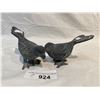Image 1 : Pair Of Vintage Cast Iron Birds