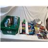 Image 1 : Tote Of Collectibles, Nascar Banners, Nascar Cereal Box, Nascar Cars, Etc..