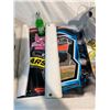 Image 3 : Tote Of Collectibles, Nascar Banners, Nascar Cereal Box, Nascar Cars, Etc..