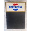 Image 1 : Vintage Self Framed Embossed Pepsi Chalk Board Sign