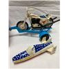 Image 2 : Vintage Evel Knievel Scramble Van With Figures And Motorcycle Etc…