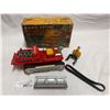 Image 1 : Vintage Magic Action Bulldozer With Original Box, Battery Operated, Engine Lights Up, Made In Japan