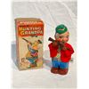 Image 1 : Vintage Tin Litho Wind Up Hunting Grandpa Made In Japan In Box