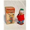 Image 2 : Vintage Tin Litho Wind Up Hunting Grandpa Made In Japan In Box