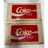 Image 3 : 4 Vintage Plastic Enjoy Coca Cola Advertising Signs