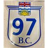 Image 1 : Vintage British Columbia 97 Hwy Sign