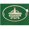 Image 5 : Vintage Painted Steel Quaker State Motor Oil Tomb Stone Sign Double Sided