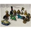 Image 1 : Misc Brass Bells, Bird, Boat Ash Tray, Vintage Toys, Etc..