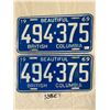 Image 1 : Pair Of 1969 British Columbia License Plates
