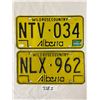Image 1 : Pair Of Alberta License Plates