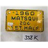 Image 1 : 1960 Matsqui Half Plate