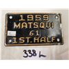 Image 1 : 1959 Matsqui Half Plate