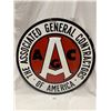 Image 1 : The Associated General Contractors Of America Tin Embossed Sign