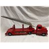 Image 1 : Vintage Buddy L Extension Ladder Trailer Fire Truck