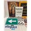 Image 4 : 11 Misc Advertising Signs And Road Signs, Etc..