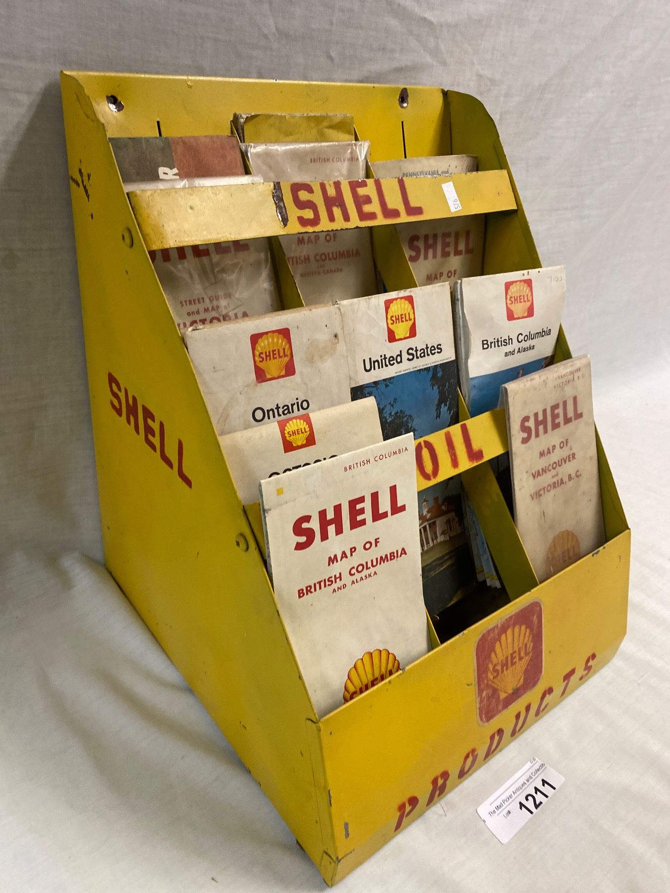 Shell Oil Rack Custom Shell Oil Map Rack With Vintage Maps