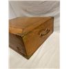 Image 2 : Large Oak Chest With Drawer And Brass Corner Accents
