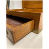 Image 5 : Large Oak Chest With Drawer And Brass Corner Accents