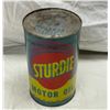 Image 1 : Vintage Sturdie Motor Oil Quart Can