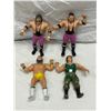 Image 1 : 4 Early Ljn Rubber Titan Sports Wwf Wrestlers