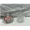 Image 3 : Misc Glass Trays, Basket, Bowl, Etc..